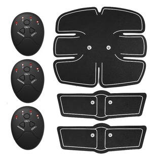Manufacturer Six -piece abdominal muscle sticker fitness device muscle sticker sports fitness equipment EMS black technology abdominal muscle sticker 2
