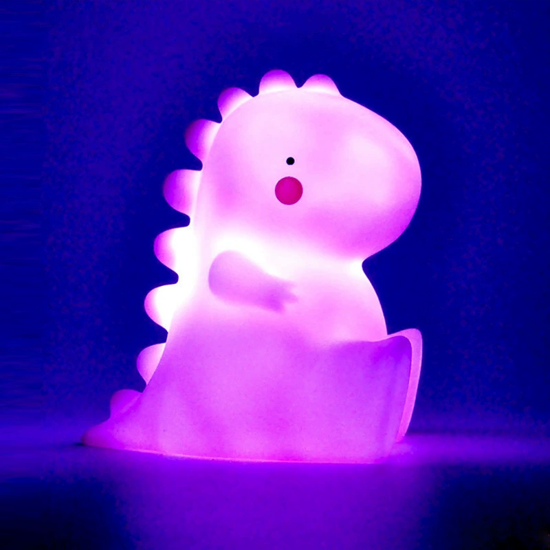 Кружка Night Light Cartoon Dinosaur LED Lamp, пластик 4.5V батарея, 8×12 см, ночник для детей