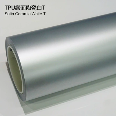 Satin Silk Surface Colorful Car – Auto Color Change Film - tpu-satin-ceramic-white-t-1524m15m