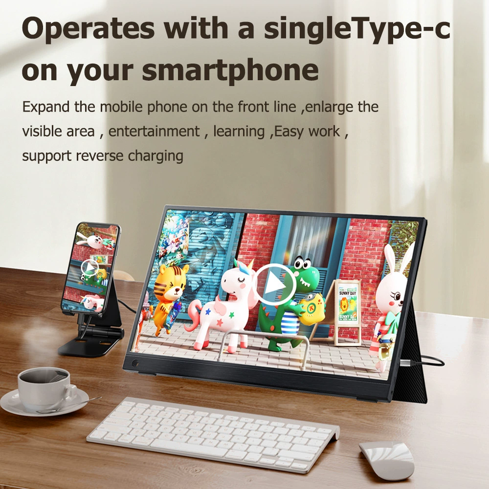 16-дюймовый 2.5K HD IPS портативный дисплей мобильный телефон Type-C компьютер HDMI удлинённый экран высокая частота обновления 144 Гц