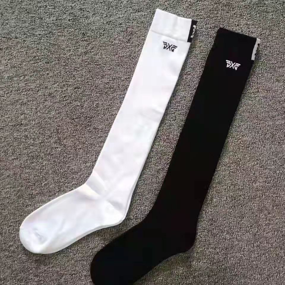 Golf Socks Women's Mid-Calf Non-Slip Sports Socks Striped Knee Socks Sweat-Absorbent Breathable Tennis Baseball Socks