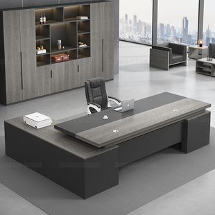 Wholesale Boss Desk Office Desk Simple Modern Single Computer Desk and Chair Combination President Commercial Executive Desk Office