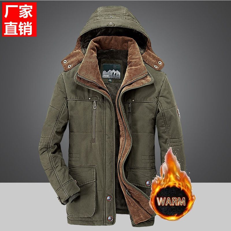 Amazon Men's Cotton-Padded Jacket Winter Mid-Length Fleece-Lined Thickeneded Cotton-Padded Jacket for Young and Middle-Aged Men Casual Windproof Warm Cotton-Padded Jacket Amazon Men's Cotton-Padded Jacket Winter Mid-Length Fleece-Lined Thickeneded Cotton-Padded Jacket for Young and Middle-Aged Men Casual Windproof Warm Cotton-Padded Jacket