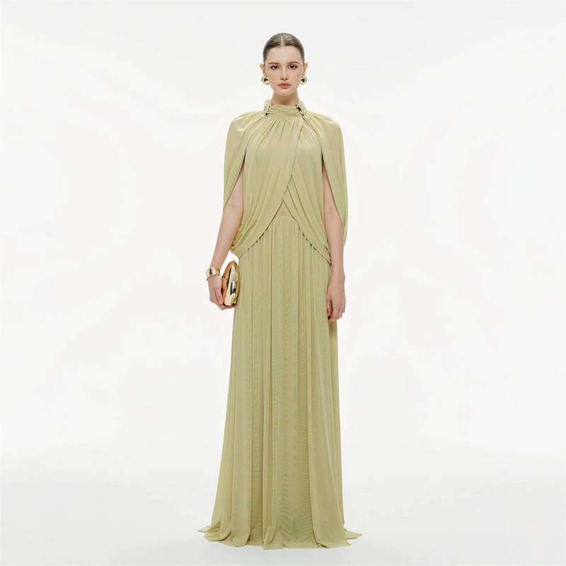 26 Summer Vietnamese Niche Elegant Socialite Cape Design That Covers the Arms, Slimming Fairy-Like Long Dress Gown 26 Summer Vietnamese Niche Elegant Socialite Cape Design That Covers the Arms, Slimming Fairy-Like Long Dress Gown