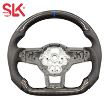 适用于大众高尔夫7GTI碳纤维方向盘改装跨境供应一件代发方向盘