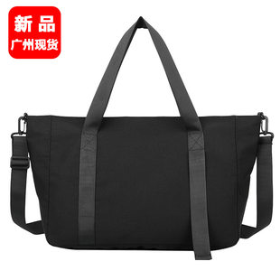 Capacious retro shopping bag, purse, travel bag, one-shoulder bag for men and women