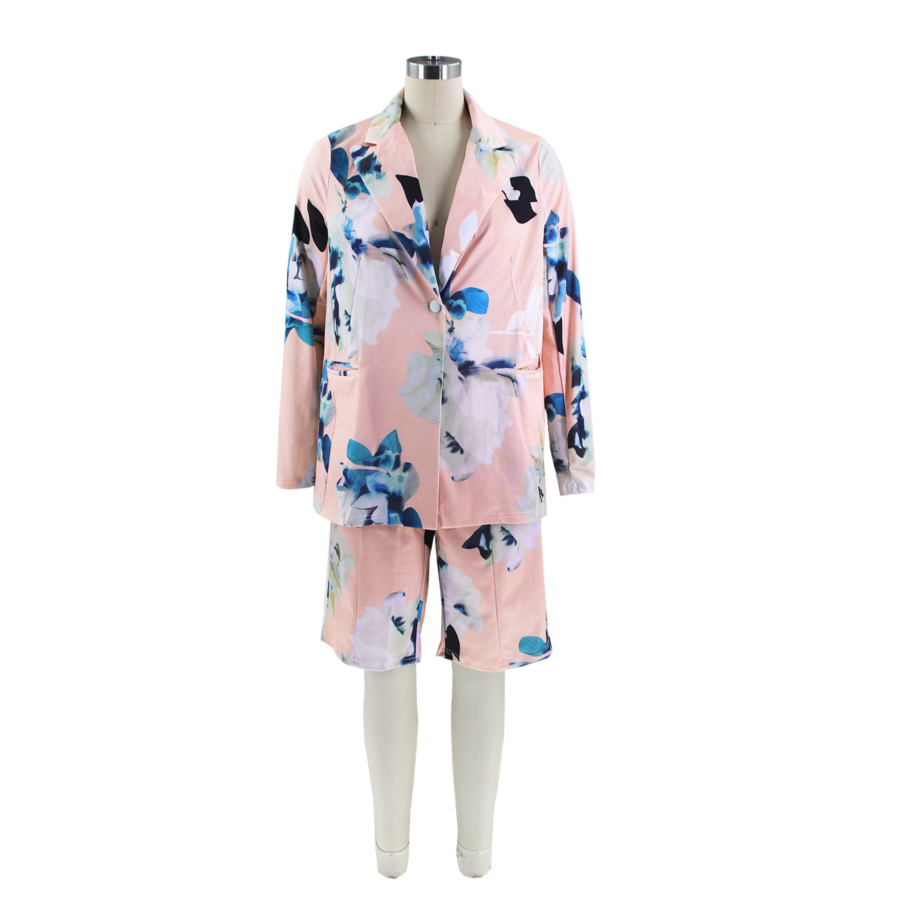 GraceChic GraceChic MM2172 Ensemble veste et short deux pièces imprimé transfrontalier printemps-été pour femme_voghion.com