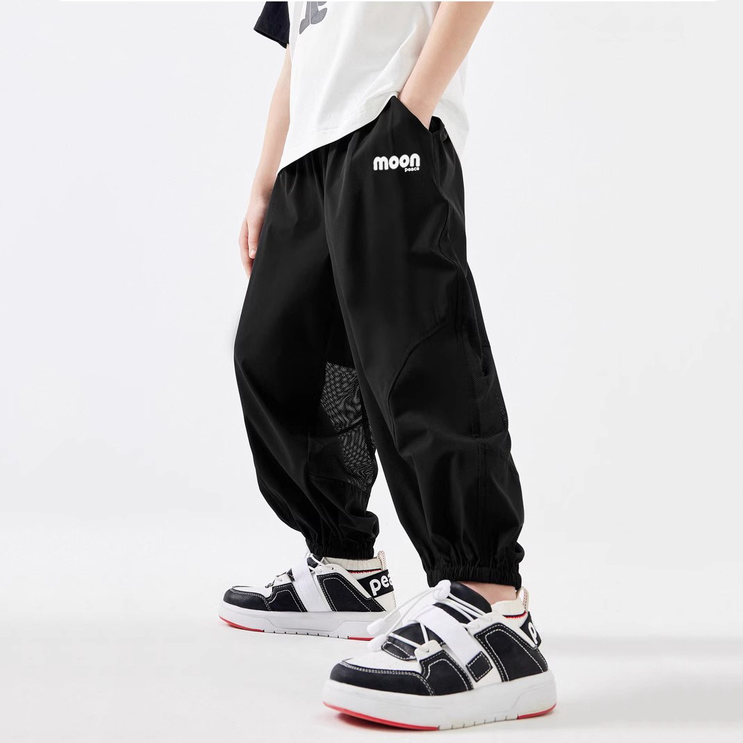 Boys' Mosquito-Repellent Pants Summer Thin Mesh New Children's Pants Summer Wear for Older Boys Long Pants