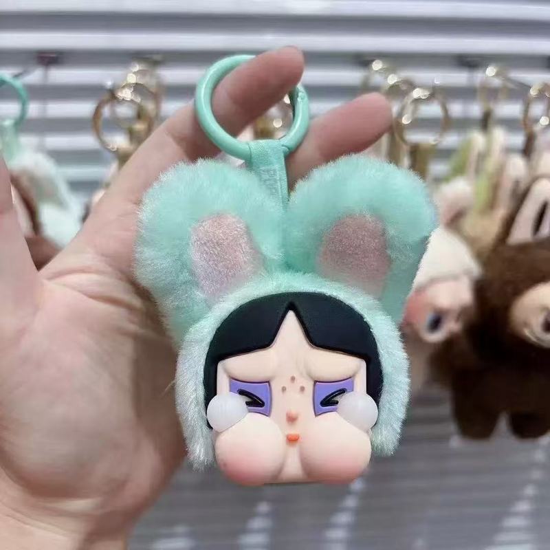 国境を越えた熱い販売パワーパフガールズビニール人形ラブペンダントぬいぐるみキーホルダー泣いている赤ちゃん人形|undefined