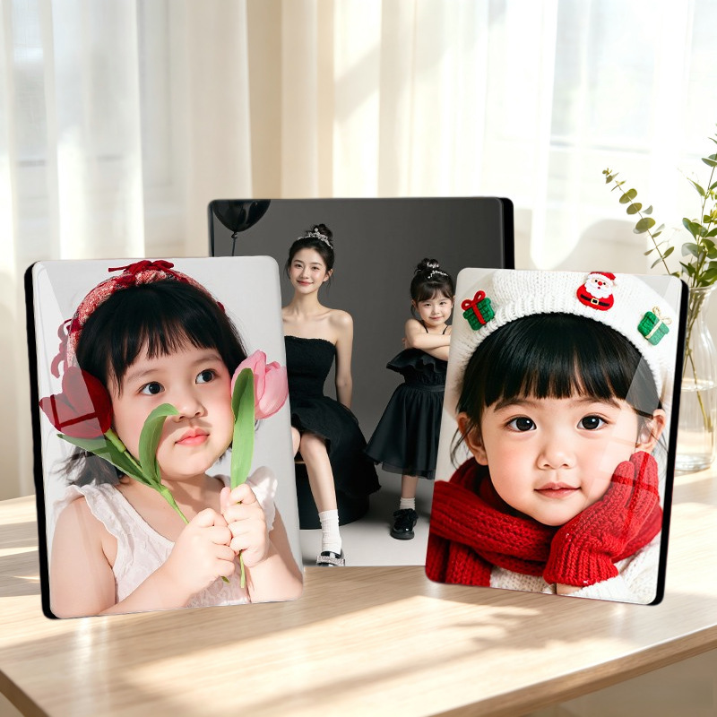 Photo frame display stand, DIY photo printing, making crystal wedding photos, family portraits, baby prints, and photo album decorations