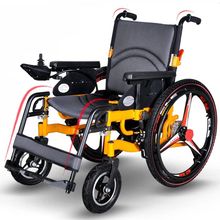 老年人電動輪椅車智能全自動剎車殘疾人代步車折疊鋰電池電動輪椅
