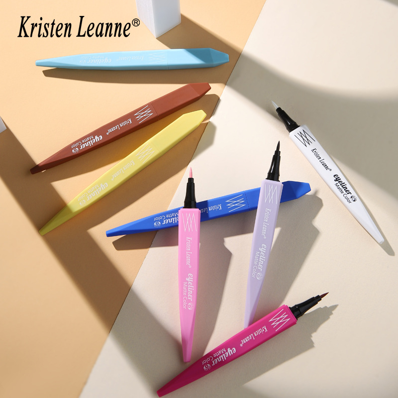 KRISTEN LEANNE Explosive Matte Fast Drying Color Eyeliner Pencil Set Performance Make-up Set_voghion.com