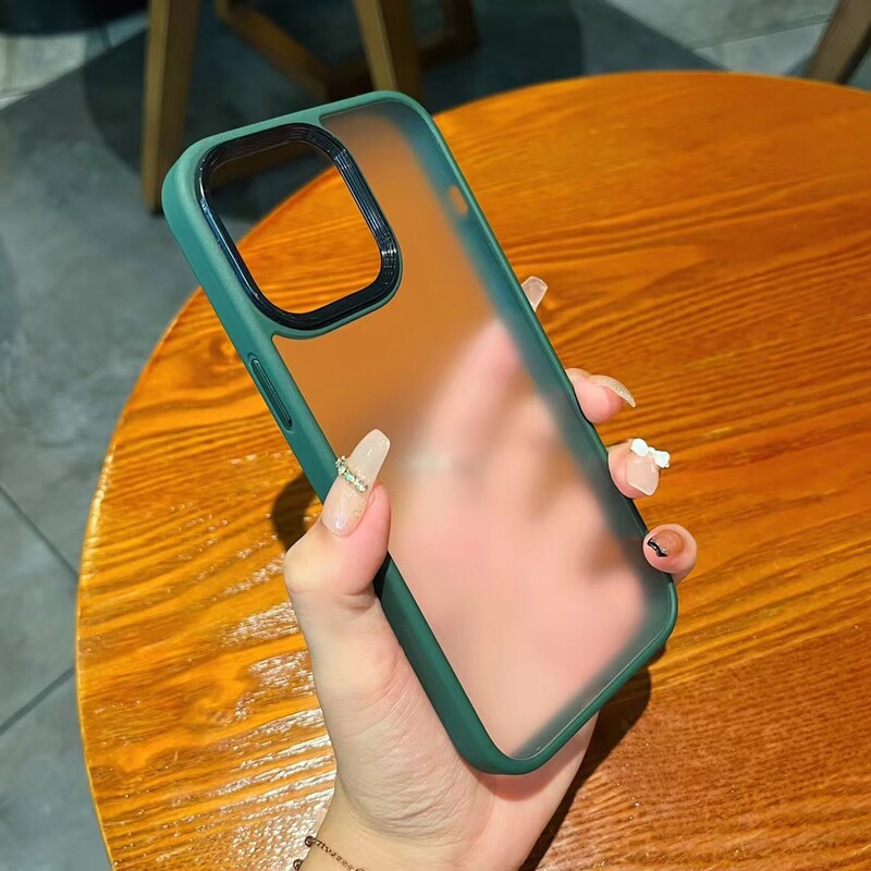 Apple 17用肌触りの良いスマホケース、つや消し半透明iPhone16指紋防止15ProMax保護ケースXr|undefined