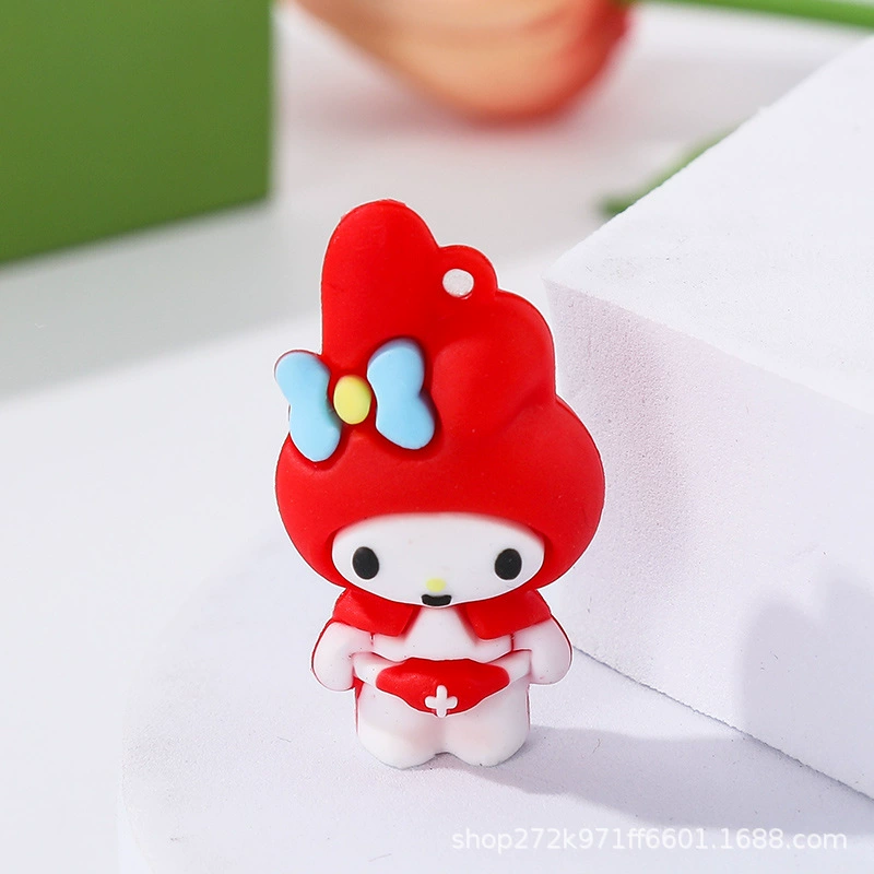Ключница (Sanrio) кулон из силикона Kuromi, милый рождественский талисман, 3 × 1 × 4 см, assorted