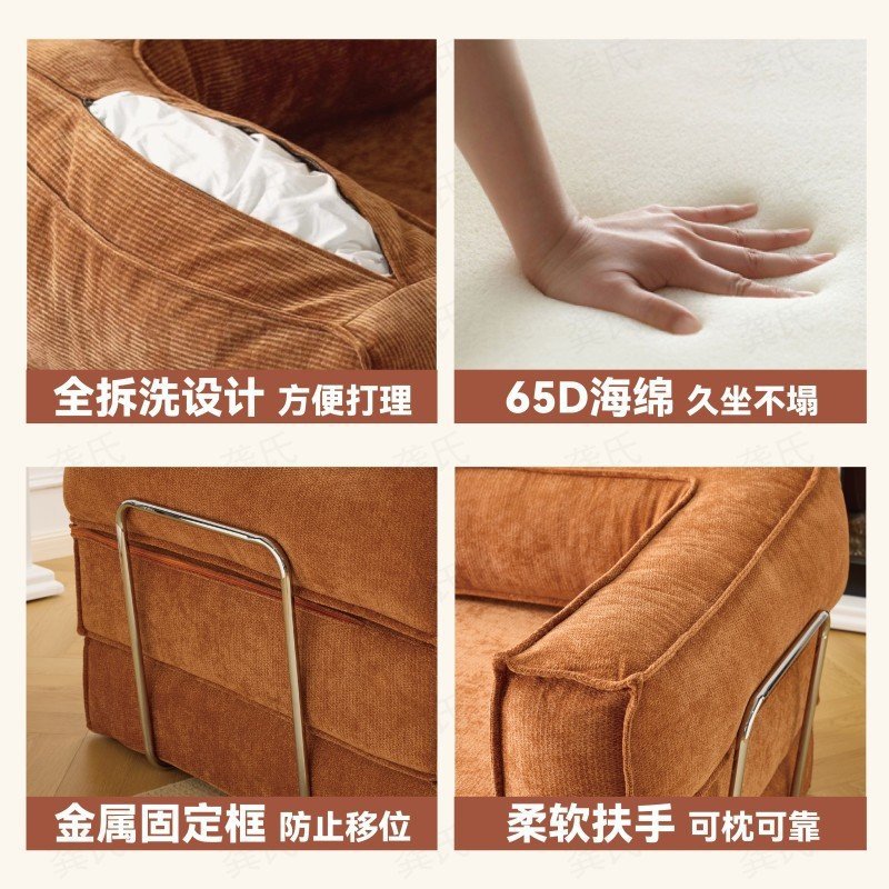 ソファベッド一体型兼用リビングルームホームレンタルルーム圧縮ソファ昼休み怠惰なソファリクライニング折りたたみソファ