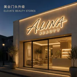 广告牌;展示柜;灯箱