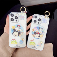 适用OPPO K10腕带手机壳圆圈米奇妮斜挎挂绳A73/A16/A58/A92S软套