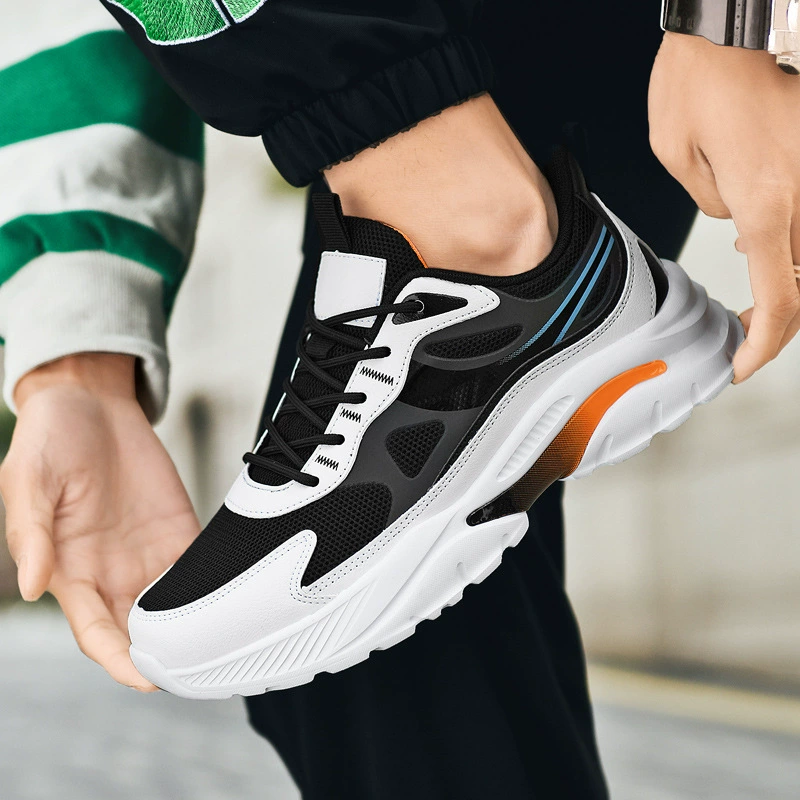 Мужская обувь, осенняя новая трансграничная дышащая Спортивная повседневная обувь с очень большой сеткой, Мужская обувь для отца, кроссовки оптом