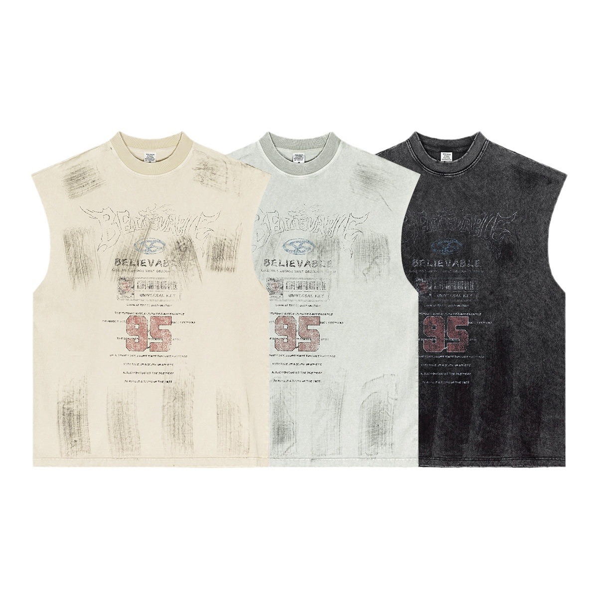 2025 primavera y verano marcas de moda americanas in retro calle de París B casa chaleco de alta calidad ropa de hombre camisa sin mangas de moda masculina image 6