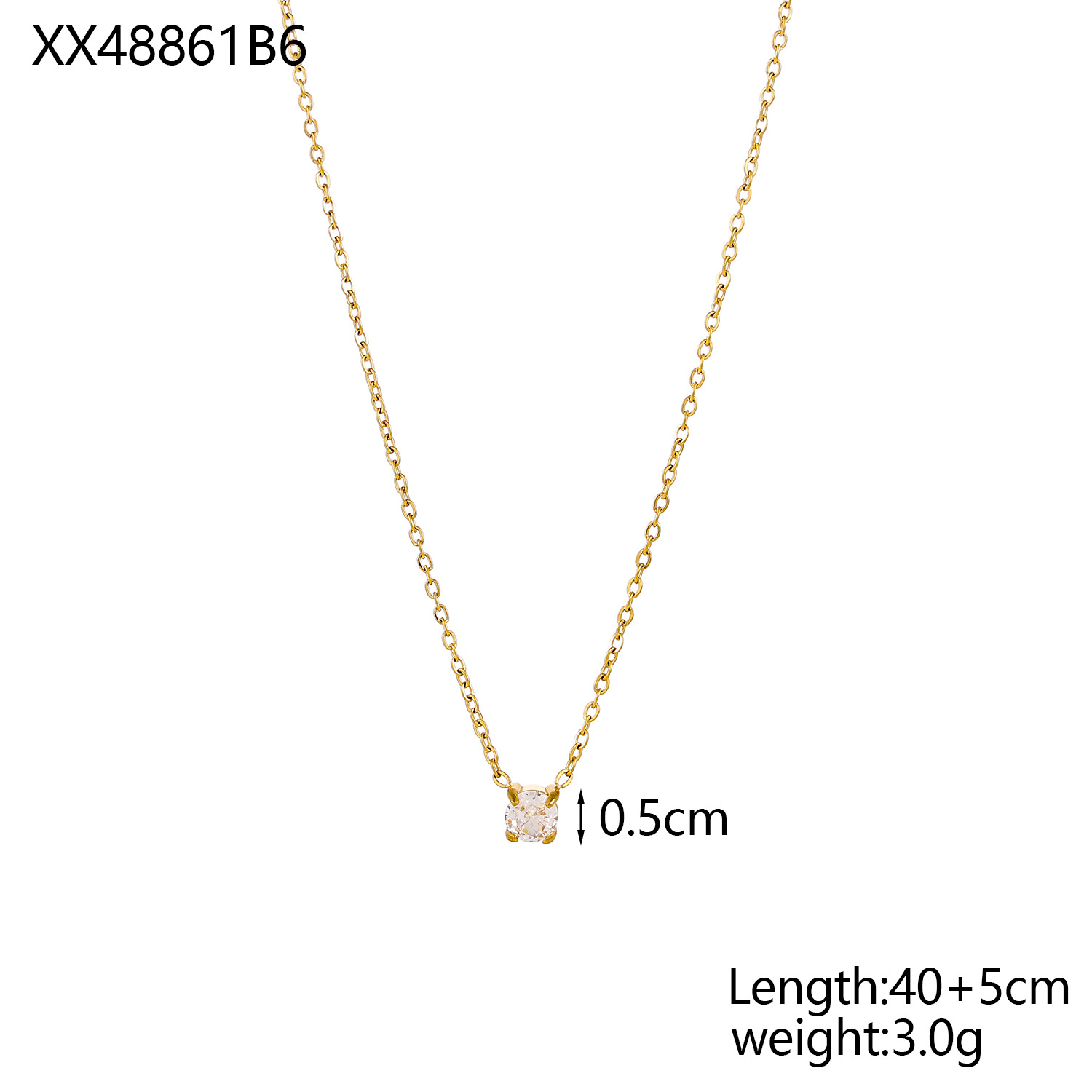 6g Weight 304 Stainless Steel Pendant Material Birthstone Inlay Material Pendant Necklace Classification 304 Stainless Steel Chain Material cable chain Chain Type 1 Piece Quantity Daily Occasion 304 Stainless Steel Material Geometric Pattern All Seasons Season Women's Gender Basic, Simple Style Style Wholesale Jewelry Basic Simple Style Geometric 304 Stainless Steel Birthstone Pendant Necklace Cable Chain 6