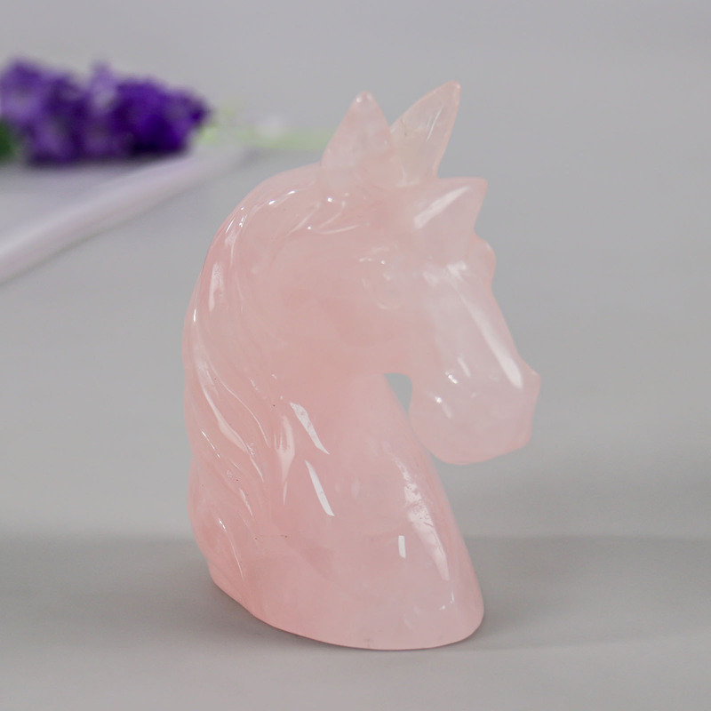2.5inch ユニコーンヘッド工場直販翡翠彫刻装飾品卒業記念品|undefined