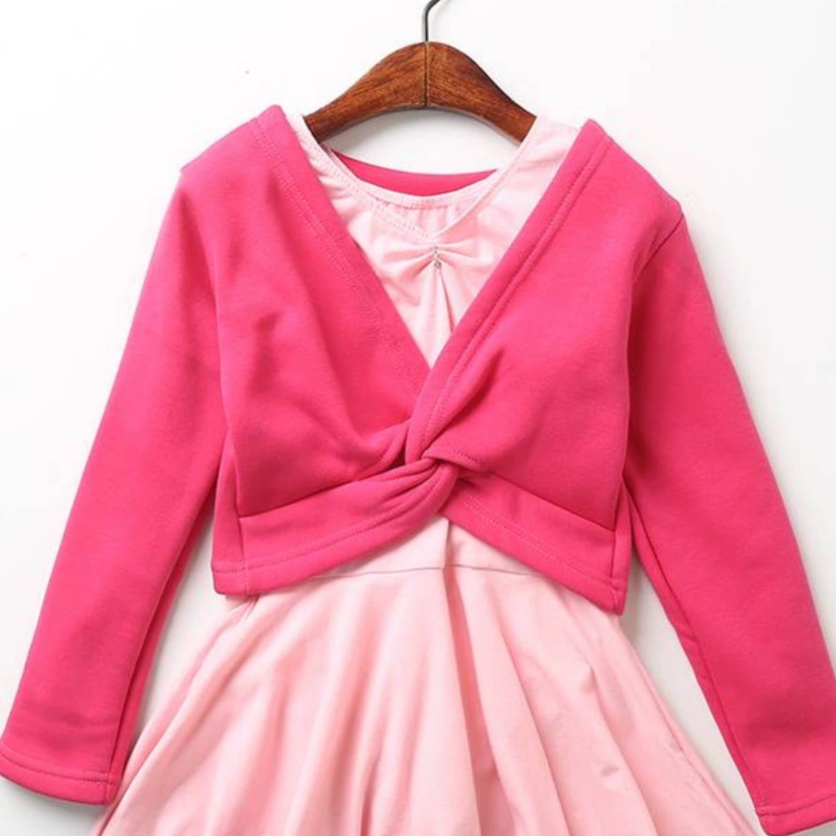 Children's fleece cloak, sports clothing, long-sleeve, dancing thermal underwear, jacket, cotton vest, increased thickness