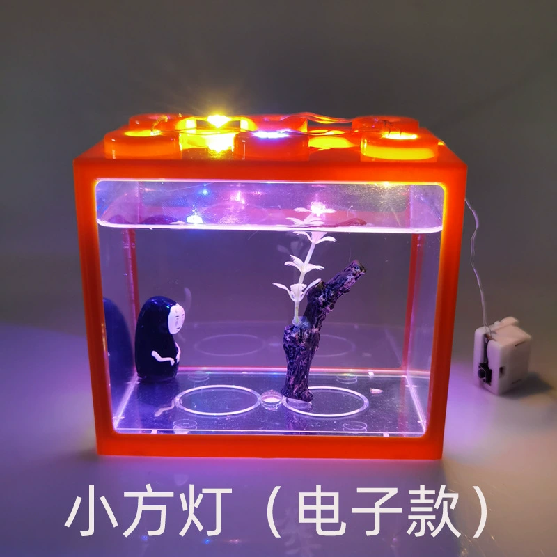 Маленькая лампа для моделирования ландшафта в аквариуме с лампой с неоккупирующей белой теплой цветной вспышкой с сокровищами медленная вспышка длинные яркие три режима