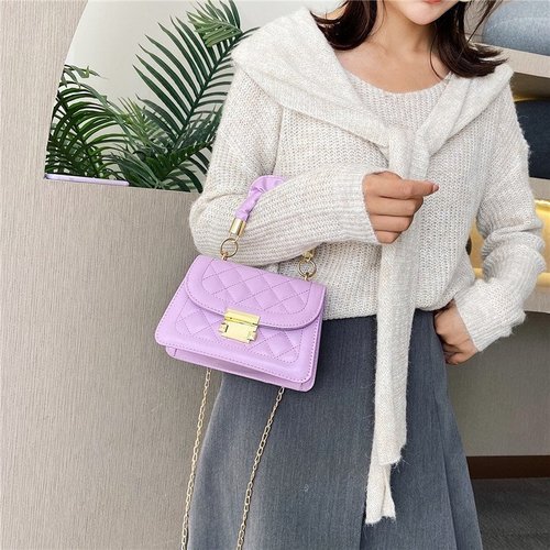 New high-end fashionable underarm women's bag, niche cross-body casual bag, simple diamond-grid shoulder bag