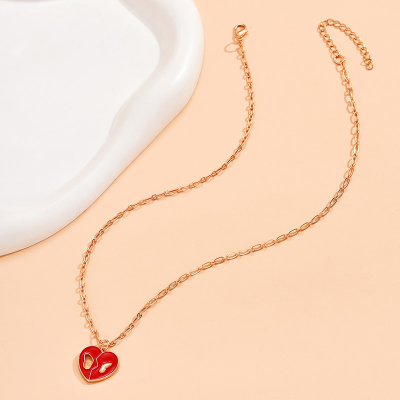 1 Piece Fashion Heart Shape Alloy Plating Womenu0027S Pendant Necklace