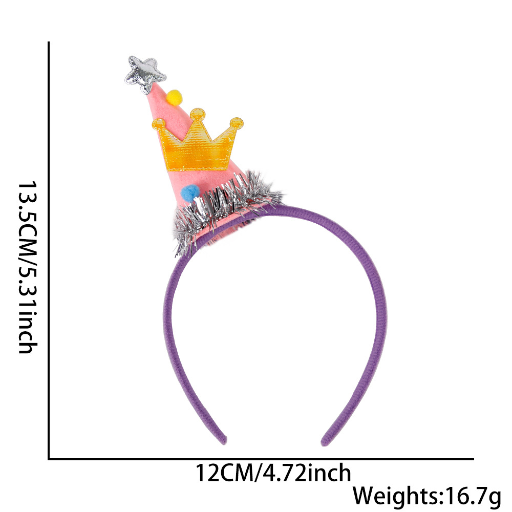 Diadema de cumpleaños corona accesorios para el cabello Adultos niños decoración de fiesta de cumpleaños sombrero de cumpleaños diadema vela de cumpleaños tocado