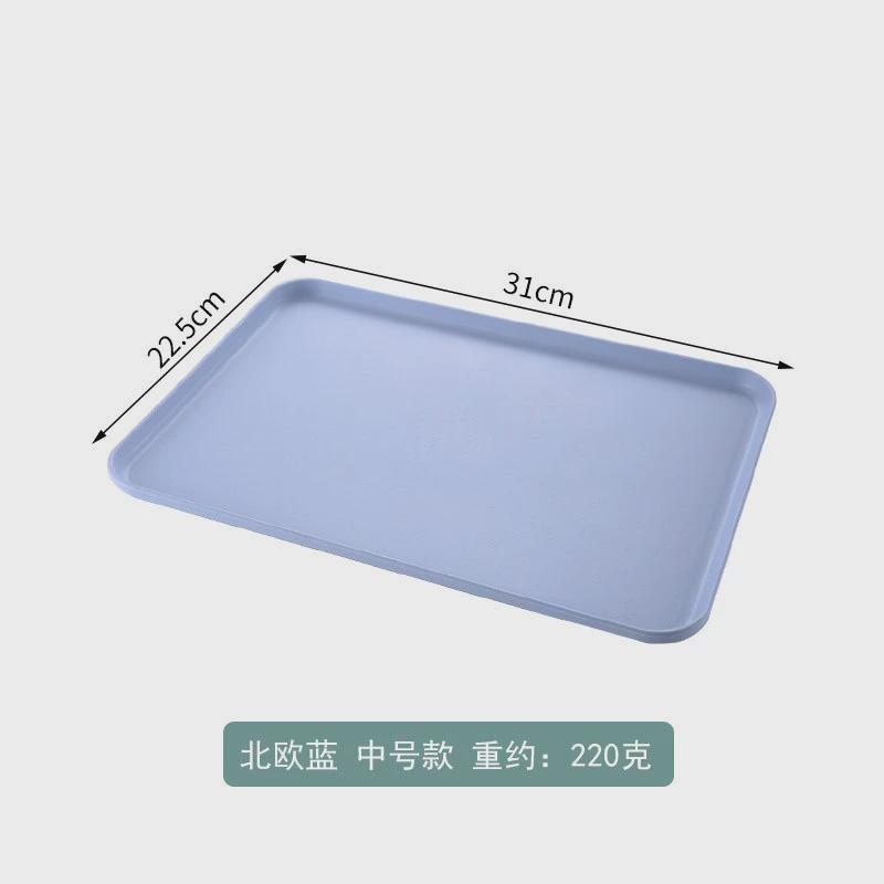 2 Size Plastic Fruit Dessert Tray Desktop Food Storage Plate