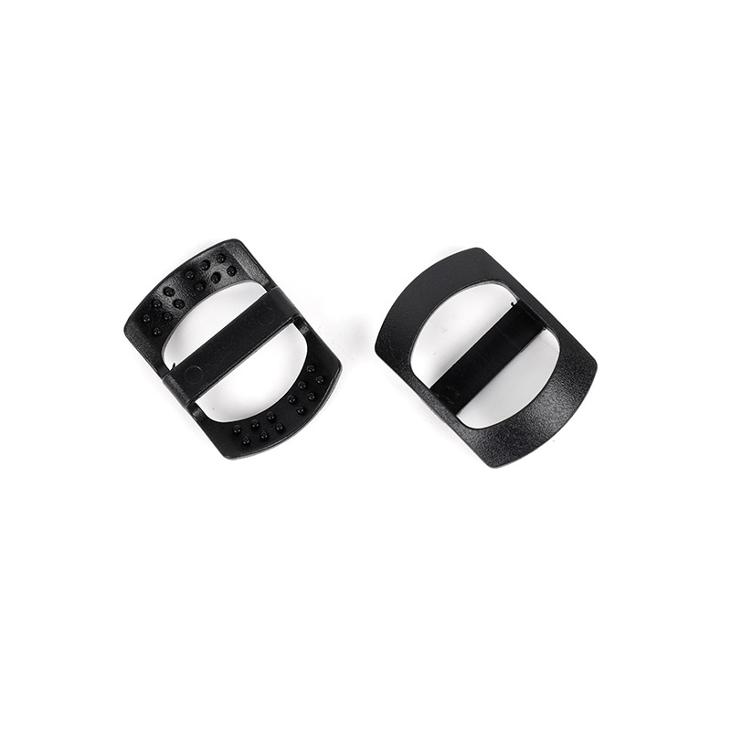Hebilla Curva Reguladora de Tres Pasos 25mm de Plástico POM Antideslizante para Equipaje