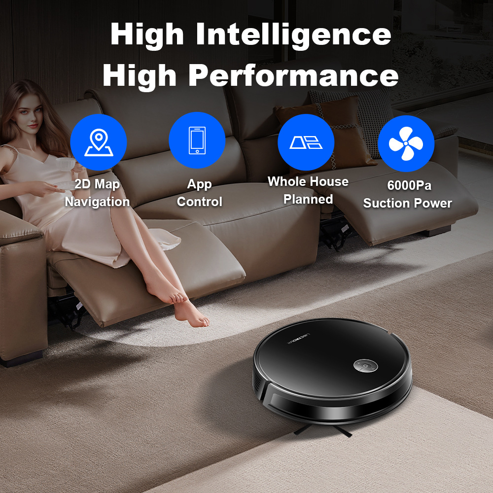 German LIECTROUX Lelx C7 Intelligent Sweeping Robot Sweeping and Sucking Water Tank Dust Box Integrated APP