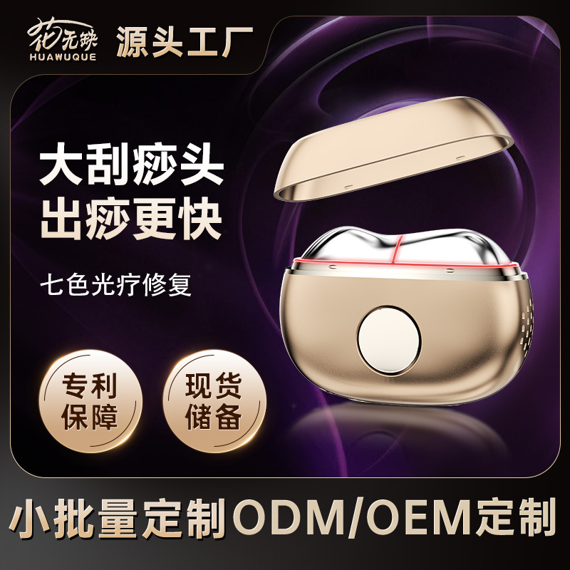 Home Facial Massager, Electronic Beauty Device, Hot Compress Micro-Current Facial Massager, Electric Gua Sha Device for Lifting