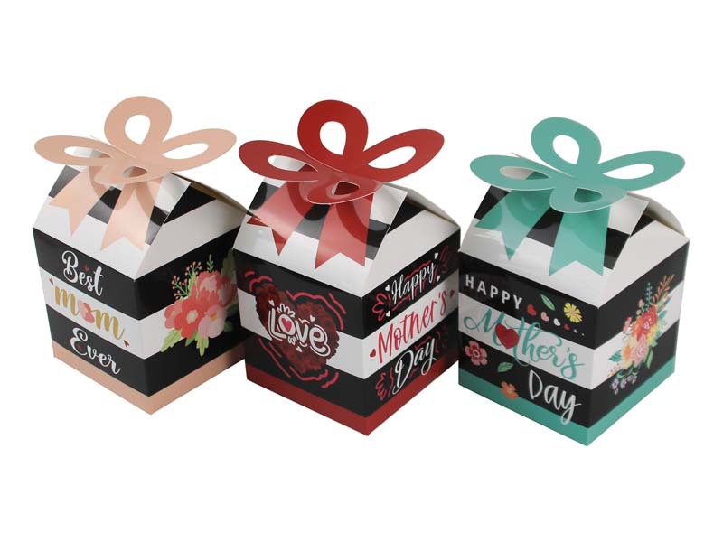 1 Piece Quantity Mother'S Day Letter Flower Bow Knot Paper Family Gathering Party Gift Wrapping Supplies Gift Wrapping Supplies 1 Piece