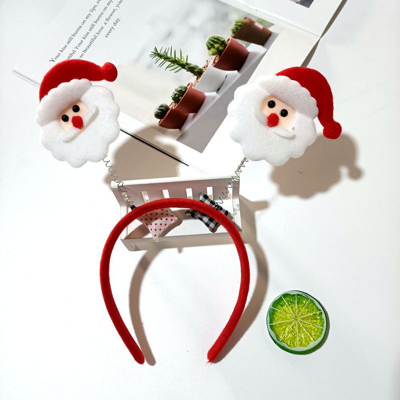 クリスマスのカチューシャ欧米の新型サンタクロースのスプリングのカチューシャの祝日のパーティーの装飾用品の髪飾り|undefined