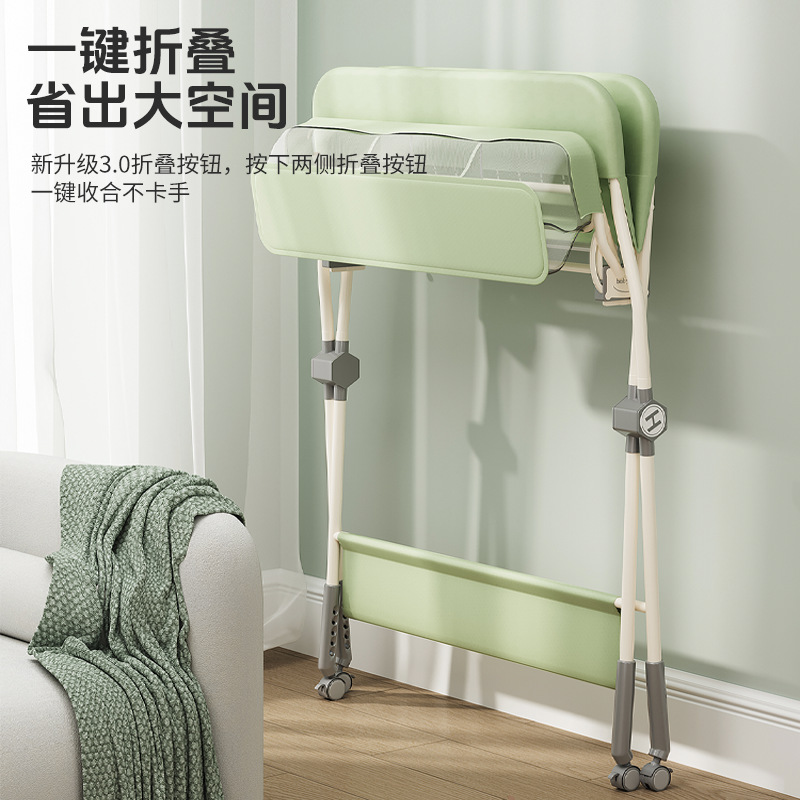 Mesa de pañales, mesa de cuidado de bebés, mesa de cambio de pañales para recién nacidos, mesa de masaje, mesa de toque plegable multifuncional para la cama del bebé