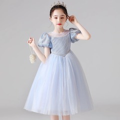 BEST JANE女童連衣裙2024新款夏裝生日公主裙兒童禮服裙潮公主裙