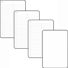 A5筆記本點印帶頁碼綁帶記事本商務辦公厚本子批發可加logo