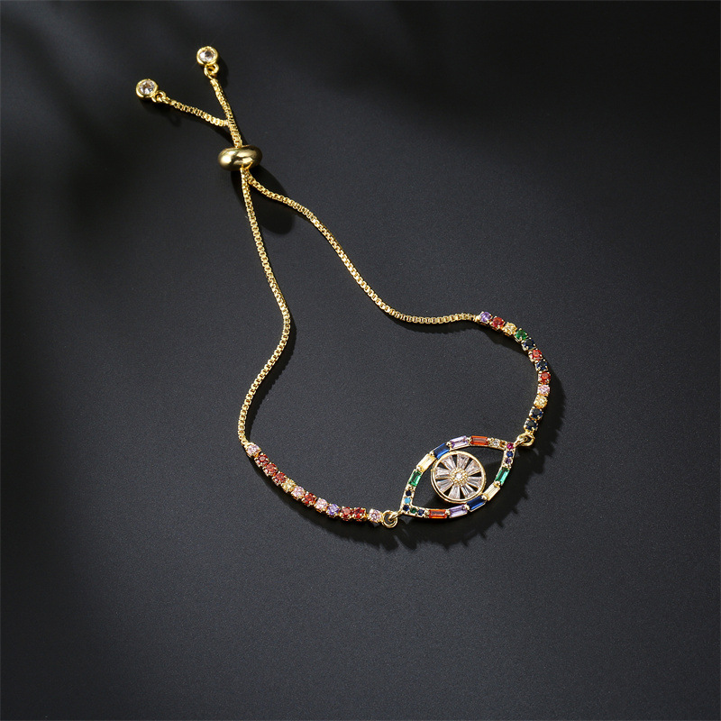 Fashion Eye Copper Bracelets Plating Zircon Copper Bracelets