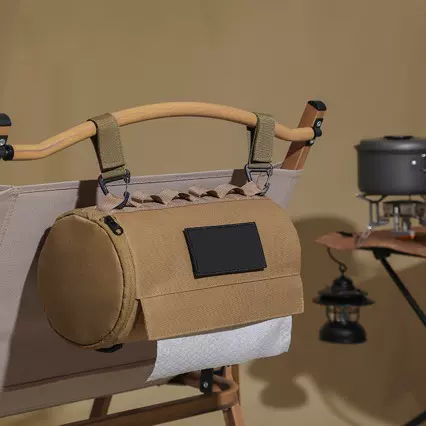 暗黑系露营收纳包装备厨房纸包防水可悬挂户外野营卷纸包