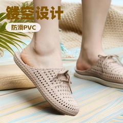 現物の夏のサンダルの女性の包頭の透かし彫りの穴の靴の女性の外はファッションの柔らかい底の滑り止めの学生のスリッパを着て代行します。