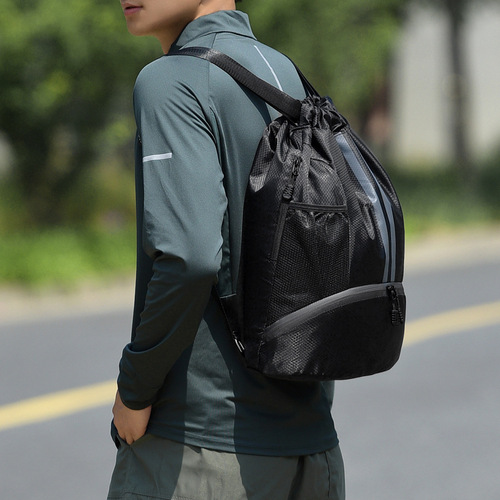 Outdoor Training Basketball Football Bag Sports Dual-Shoulder Waterproof Drawstring Backpack Outdoor Sports Bag Dual-Shoulder Backpack