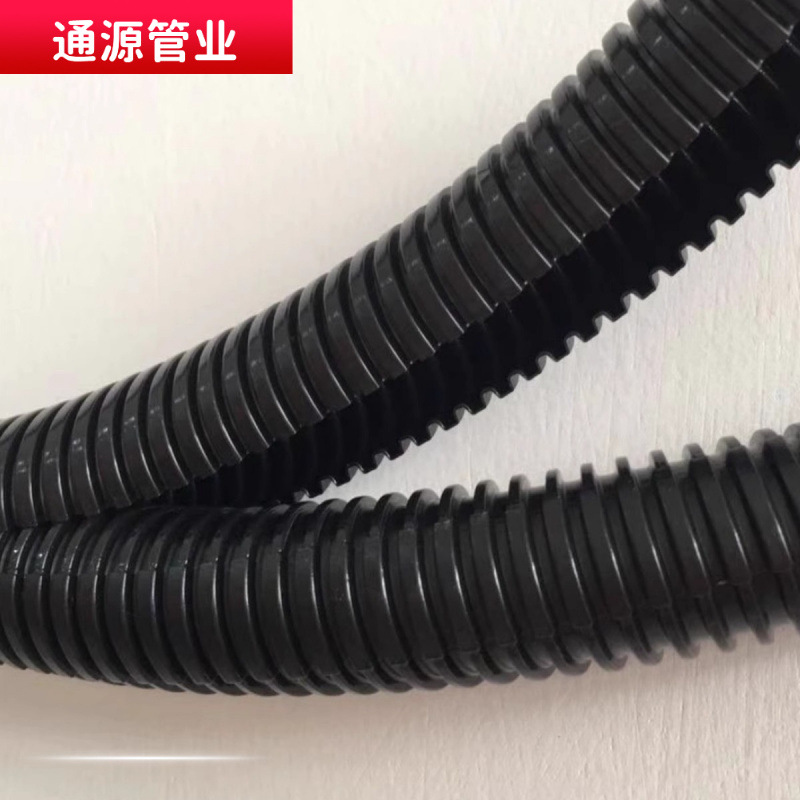 HDPE 埋地碳素波纹管自带钢丝 路灯埋地穿线预埋管监控护套管PE管