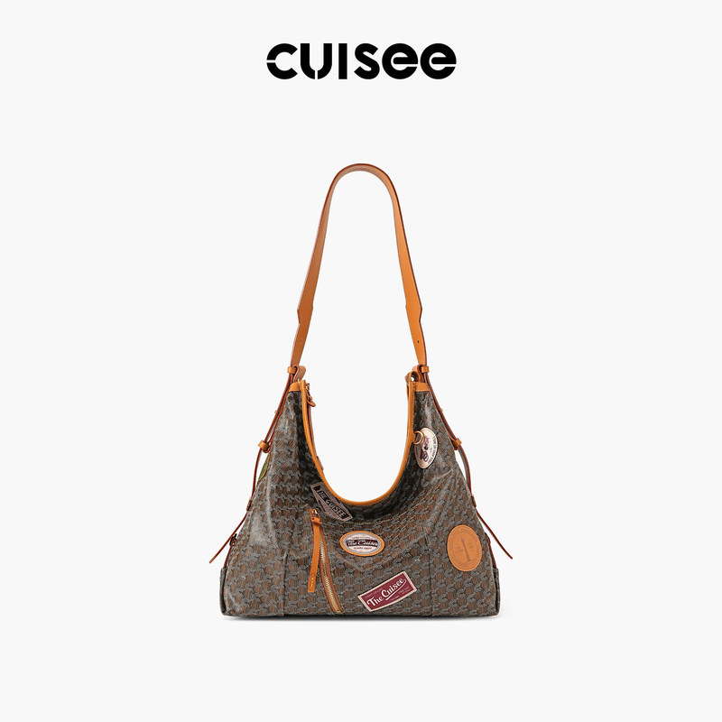 Cuisee's New Casual Tote Bag, Large Capacity, Unisex Genuine Leather Commuter Shoulder Bag, Crossbody Hobo Bag Cuisee's New Casual Tote Bag, Large Capacity, Unisex Genuine Leather Commuter Shoulder Bag, Crossbody Hobo Bag