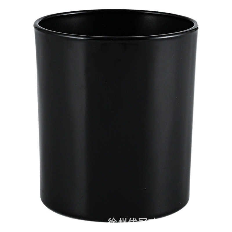 Velas de vidrio esmerilado taza tarro con tapa DIY aromaterapia candelabro hogar contenedor de vidrio de color vela taza vacía al por mayor