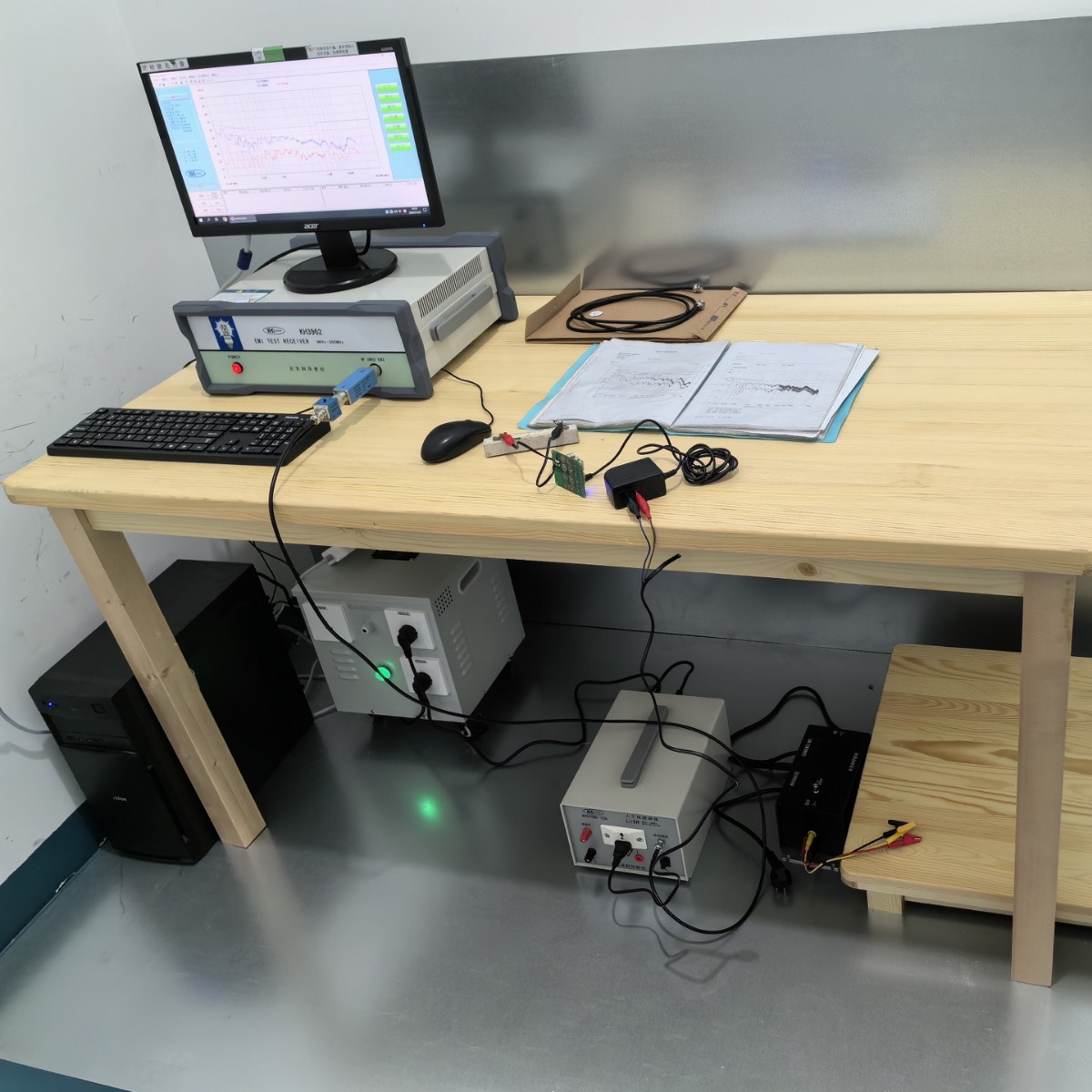 KH3932型号EMI测试接收机9k-300mhz传导辐射一体机外接电脑 周s