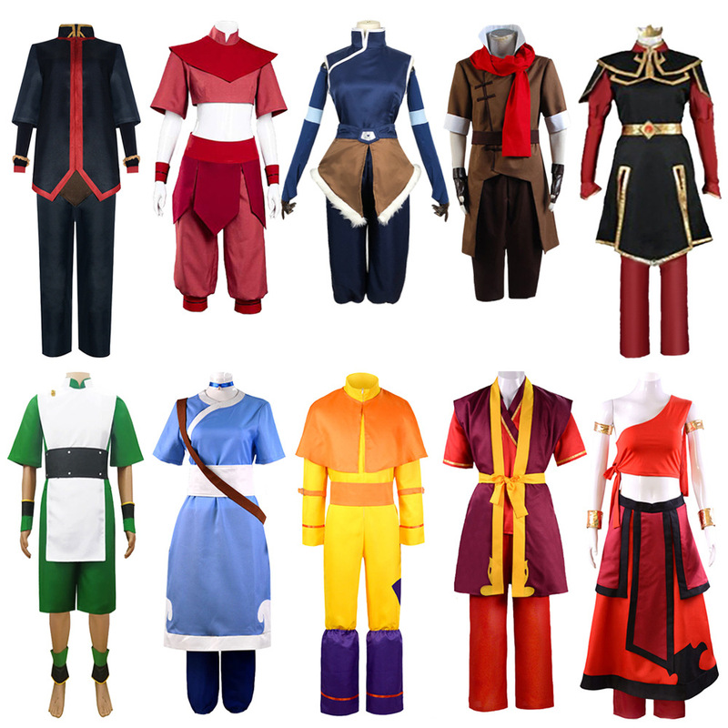 The last Qi Zong cos clothing Zuko Prince Katara cosplay Halloween stage costume