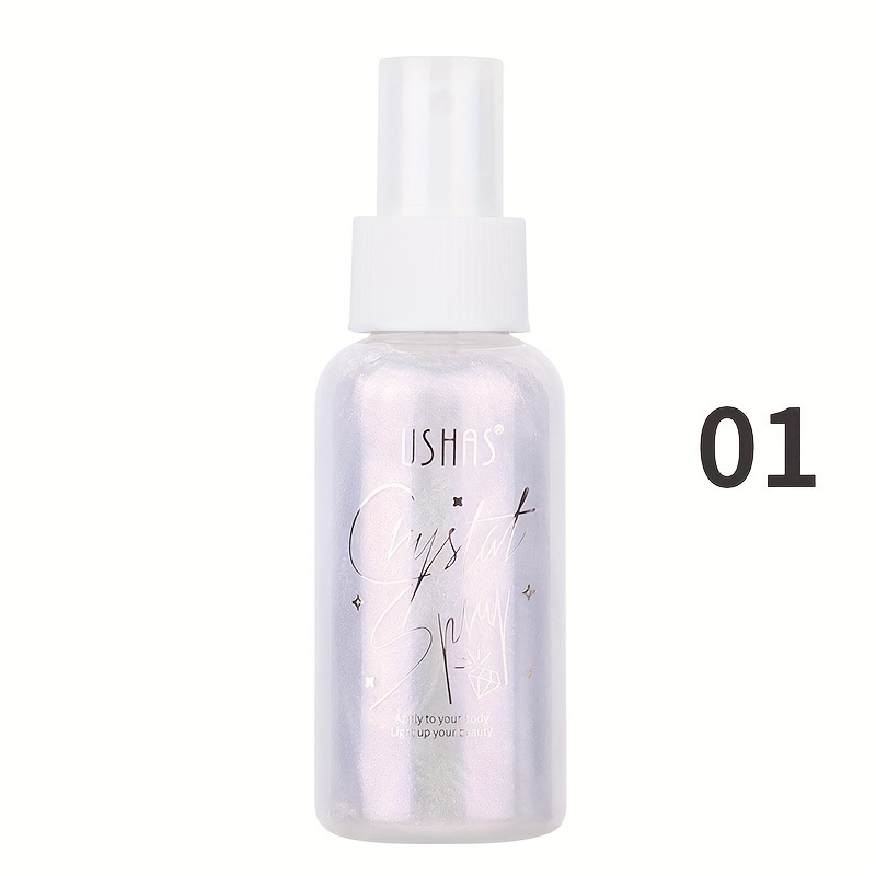 USHAS Cross-border Amazon spot venta caliente azufre brillo maquillaje peinado spray iluminador hidratante líquido reparador