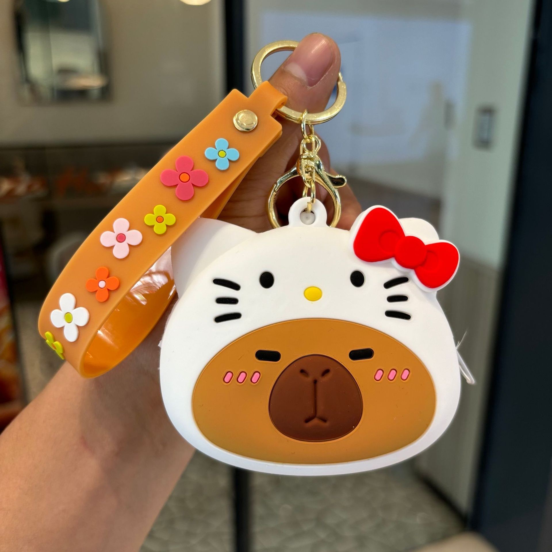 Sanrio bolsos colgantes de cambio bolsos colgantes de muñecas colgantes de llaves de automóviles